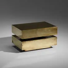 Gabriella Crespi, coffee table, c. 1970, brass