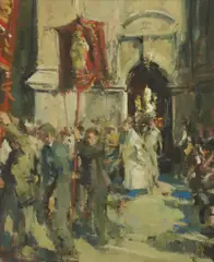 Thomas J Coates, Untitled, oil on canvas 31 x 26cm .