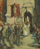Thomas J Coates, Untitled, oil on canvas 31 x 26cm .