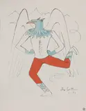 Jean Cocteau, Untitled, 1889, 1957 colour lithograph
