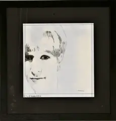 David Nightingale Hicks, David Hicks (1929-1998) 'Mrs Bluey Mavroleon' signed and dated 67