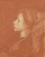Herbert Johnson Harvey, Untitled, conte’ crayon 30.5 x 22.5cm