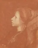Herbert Johnson Harvey, Untitled, conte’ crayon 30.5 x 22.5cm