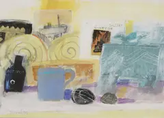 Elaine Pamphilon, Untitled, mixed media on board 35 x 45cm .