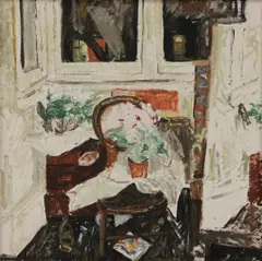 Jean Cooke, Untitled, oil on canvas 46 x 46cm .
