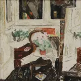 Jean Cooke, Untitled, oil on canvas 46 x 46cm .