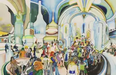 David Evans, Untitled, watercolour 65 x 97cm .