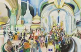 David Evans, Untitled, watercolour 65 x 97cm .