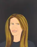 Yvonne smiling by Alex Katz, 1994, Öl auf Leinwand, sold Nov 2009