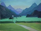 Gabriele Münter, Silser See“ (Engadin)
