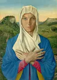 Rudolf Schlichter, Speedy als Madonna, 1934, Öl auf Leinwand
