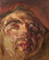 Marwan, Kopf, 1973, Öl auf Leinwand