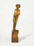 Gerhard Marcks, Jüngling, 1921, Birke, vergoldet. Höhe: 108 cm (42 ½ in.)