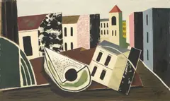 Werner Heldt, Samstagnachmittag (Sonntagnachmittag), 1952, Öl auf Leinwand