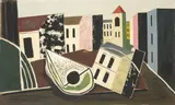 Werner Heldt, Samstagnachmittag (Sonntagnachmittag), 1952, Öl auf Leinwand
