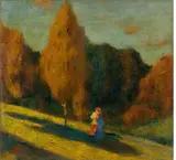 Wassily Kandinsky, Im Herbst (Herbsttage), Um 1901, Öl auf Leinwand