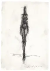 Femme nue Debout by Alberto Giacometti, Um 1947, Bleistift auf Velin, sold May 2014