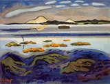 Lebasee mit Lontzkedüne by Karl Schmidt-Rottluff, Um 1935, Öl auf Leinwand, sold May 2008