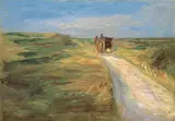Max Liebermann, Karre in den Dünen, 1913, Öl auf Leinwand. Doubliert
