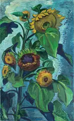 Sonnenblumen by Max Pechstein, 1931, Öl auf Leinwand, sold Nov 2008