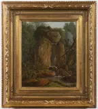 Antonín Mánes, Landscape with a Waterfall, 1820s, Oil on canvas