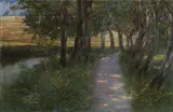Hugo Baar, Passage Through Alley, 1900, oil on canvas
