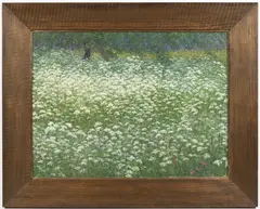 Antonín Hudeček, A Meadow in Bloom, Around 1900, Oil on cardboard
