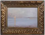 Roman Havelka, Evening by the Sea, Around 1905, Oil on cardboard