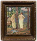 Karel Špillar, Bathing, Around 1910, Oil on canvas