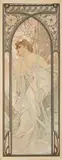 Alphonse Mucha, Evening Dreams and Night's Rest, 1899, Coloured lithography on paper
