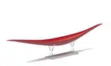 Boat form by Lino Tagliapietra, Hand-blown glass with internal cane decoration, sold Oct 2019