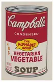 Vegetarian Vegetable (from Campbell's Soup II) by Andy Warhol, 1969, Color screenprint on paper, sold May 2019