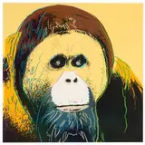 Orangutan (from Endangered Species Portfolio) by Andy Warhol, 1983, Screenprint on Lenox Museum Board, sold May 2019