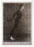 Merce Cunningham I by Andy Warhol, 1974, Screenprint on Japanese gift wrapping paper, sold May 2019