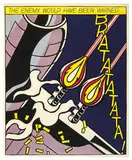 Roy Lichtenstein, As I Opened Fire (Triptych), 1966, Offset lithographs on white wove paper