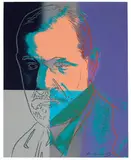 Sigmund Freud (from Ten Portraits of Jews of the Twentieth Century) by Andy Warhol, 1980, Screenprint on Lenox Museum Board, sold May 2019