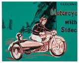 Andy Warhol, Motorcycle with Sidecar (from Toys Series), 1983, Acrylic with screenprint inks on canvas