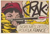 Roy Lichtenstein, Crak!, 1963-1964, Offset lithograph on lightweight, white wove paper