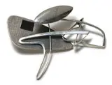 Margaret De Patta, Pin, c. 1950, Sterling silver and onyx
