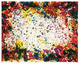 Sam Francis, Five Coral Screen, 1972, 5-color screenprint on Arches 88 paper