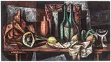 Francis de Erdely, Still Life with Bottles