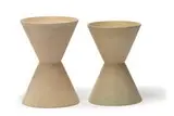 Double cone planters (2) by Lagardo Tackett, c. 1955, Architectural Pottery, sold May 2019