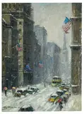 Guy Wiggins, Street Scene, Oil on canvas