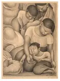 Diego Rivera, Sueño, 1932, Lithograph on paper