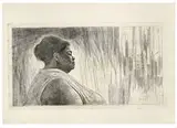 Charles White, Missouri C., 1972, Etching on paper