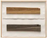 Ed Ruscha, New Wood, Old Wood, 2007, Mixografía diptych relief on handmade paper
