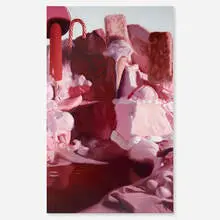 Will Cotton, Red Pop Ravine, 2001, oil on canvas