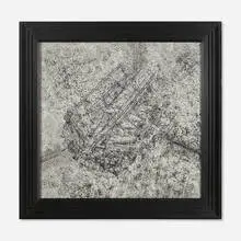 Richard Artschwager, T.W.M.D.R.B. (Smouldering), 1988, acrylic on Celotex in artist's frame