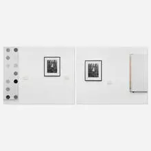 Painting, Photograph and Photograph, Painting (diptych) by Louise Lawler, dye decontruction print mounted to aluminum, sold May 2024