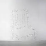 Ján Mančuška, 800 Ways to Describe a Chair, 2004, BB gunshot remnants on wall